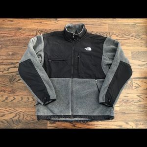 The North Face Denali Black Gray Jacket Size Large